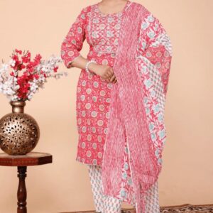 Kurti pant dupatta set
