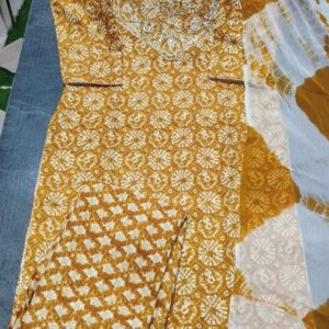 Kurti pant dupatta set