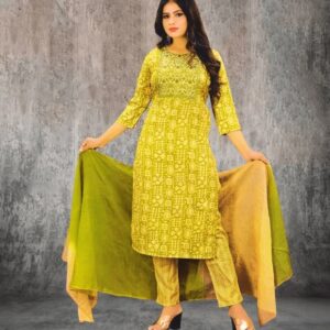 Kurti pant dupatta set
