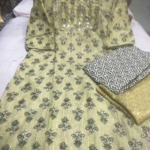 Printed kurti pant dupatta set in cotton silk fabric – VC14991611200