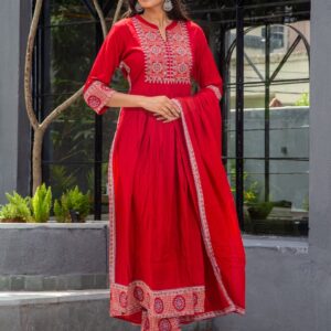Kurti pant dupatta set