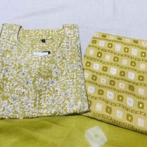 KURTI PANT DUPATTA SET