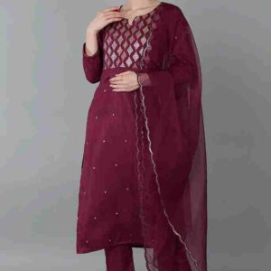 KURTI PANT DUPATTA SET