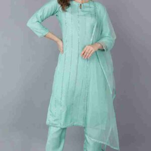 KURTI PANT DUPATTA SET