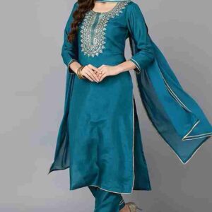 KURTI PANT DUPATTA SET