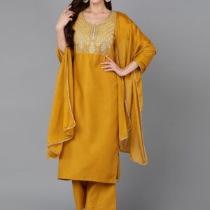 kurti plazzo dupatta set