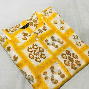 Cotton printed Umbrella cut A line kurti – VC2412028500