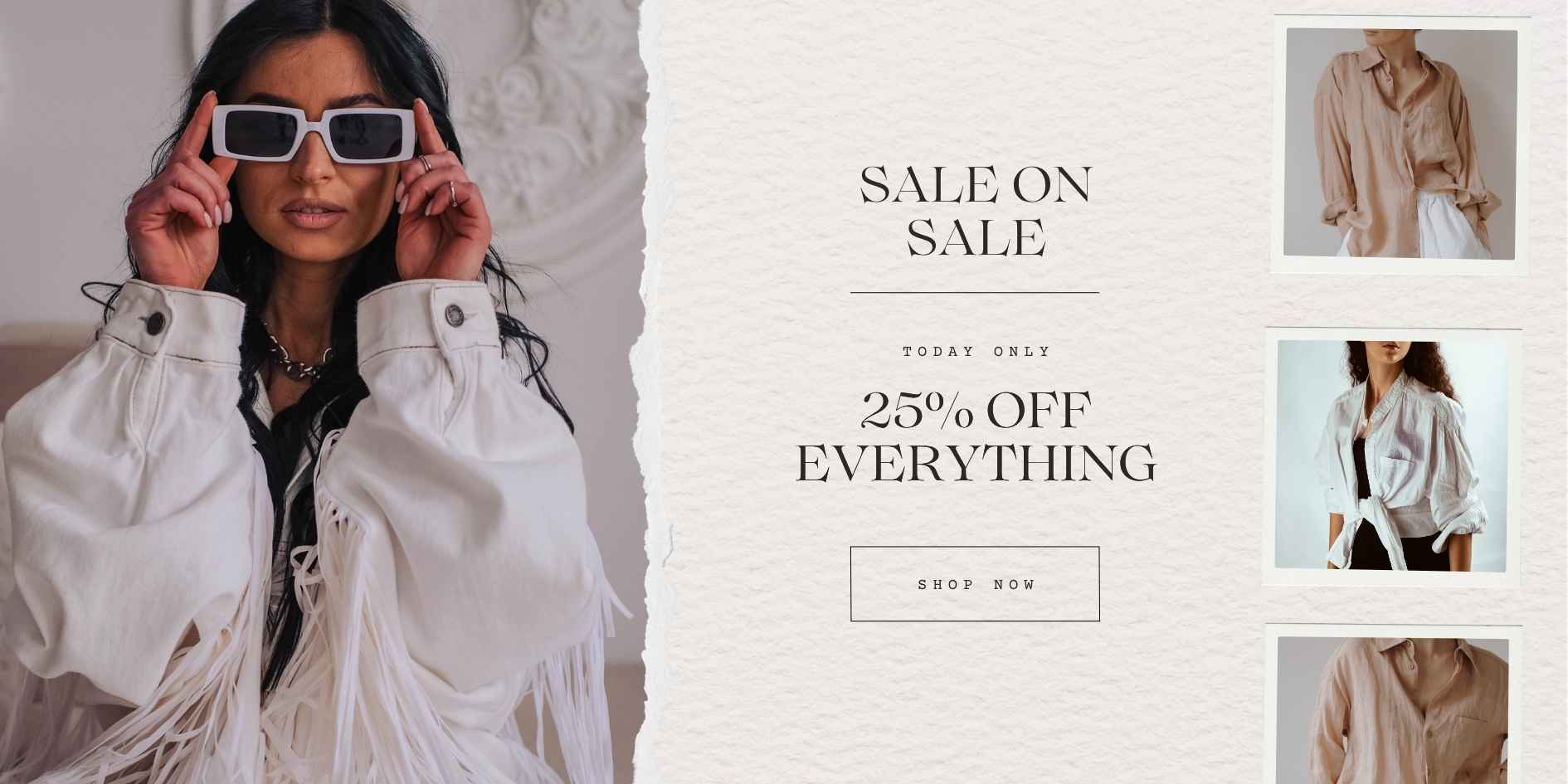 Website Homepage Fashion Collage Banner